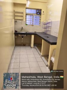 Kitchen Image of 1330 Sq.ft 3 BHK Apartment / Flat for rent in Srijan Green Field City Classic Premium, Maheshtala Kolkata for Rs. 20000