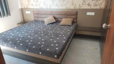 Bedroom Image of 500 Sq.ft 1 BHK Builder Floor for rent in Mahalakshmi Nagar Indore for Rs. 19000