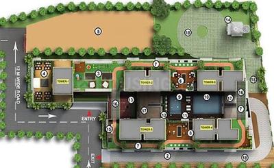 Image of 840 Sq.ft 3 BHK Apartment / Flat for sale in Runwal Pinnacle, Bhandup West, Mumbai for Rs. 23900000
