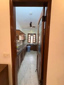 Kitchen Image of 1575 Sq.ft 3 BHK Builder Floor for rent in Kalkaji New Delhi for Rs. 80000