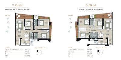 Image of 2288 Sq.ft 3 BHK Apartment / Flat for sale in Patia, Bhubaneswar for Rs. 19500021