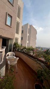 Balcony Image of 2356 Sq.ft 3.5 BHK Apartment / Flat for rent in L And T Raintree Boulevard, Sahakara Nagar Bengaluru for Rs. 130000
