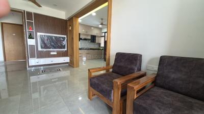 Living Room Image of 2000 Sq.ft 3 BHK Apartment / Flat for rent in Gardania Skyrise, Zundal Ahmedabad for Rs. 38000