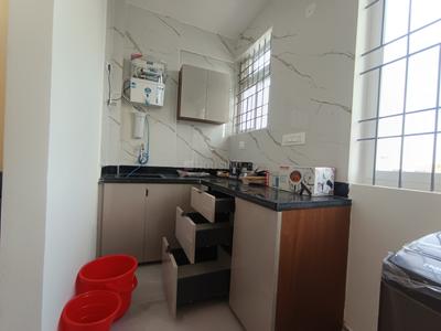 Kitchen Image of 750 Sq.ft 1 BHK Apartment / Flat for rent in Koramangala Bengaluru for Rs. 35000