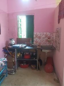 Kitchen Image of 250 Sq.ft 1 RK Independent House for rent in Rajarhat Kolkata for Rs. 5000