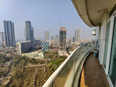 Balcony Image of 2710 Sq.ft 3 BHK Apartment / Flat for rent in Enpar Lotus 101 Worli Residences, Lower Parel Mumbai for Rs. 400000