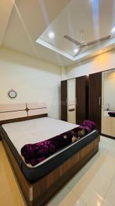 Bedroom Image of 1000 Sq.ft 1 BHK Builder Floor for rent in Mahalakshmi Nagar Indore for Rs. 17000