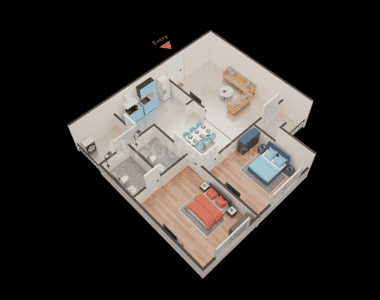 Image of 1404 Sq.ft 2 BHK Apartment / Flat for sale in Vivaan Aura, Zundal, Ahmedabad for Rs. 4992000