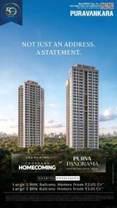 Image of 945 Sq.ft 2 BHK Apartment / Flat for sale in Puravankara Purva Panorama, Thane West, Thane for Rs. 16900000
