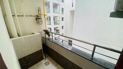 Balcony Image of 1800 Sq.ft 2 BHK Apartment / Flat for rent in Vasavi GP Trends, Financial District Hyderabad for Rs. 65000