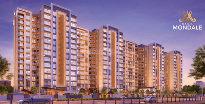 Image of 1320 Sq.ft 3 BHK Apartment / Flat for sale in Basil Mondale, Mundhwa, Pune for Rs. 9000000