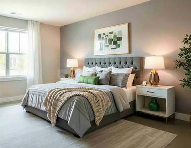 Bedroom Image of 732 Sq.ft 2 BHK Apartment / Flat for sale in Serenity At Hillfront, Mulund West Mumbai for Rs. 18150000