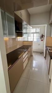 Kitchen Image of 1100 Sq.ft 3 BHK Apartment / Flat for rent in Provident Sunworth City, Kambipura Bengaluru for Rs. 25000