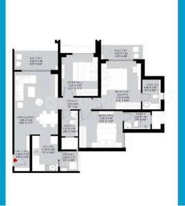 Image of 1406 Sq.ft 3 BHK Apartment / Flat for sale in The Aqua Retreat at Godrej Park World, Hinjawadi, Pune for Rs. 12350000