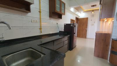Kitchen Image of 709 Sq.ft 1 BHK Apartment / Flat for rent in Green Paradise, Dahin Nagar Surat for Rs. 17000