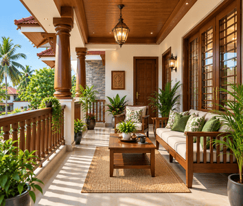 Balcony Image of 2500 Sq.ft 4 BHK Independent House for sale in Guruvayur Thrissur for Rs. 15500000