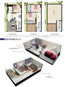 Building Image of 1609 Sq.ft 3 BHK Villa for sale in Vengambakkam Chennai for Rs. 11100000