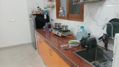 Kitchen Image of 800 Sq.ft 1 BHK Builder Floor for rent in Sector 23 Gurgaon for Rs. 26000