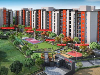 Image of 1861 Sq.ft 3 BHK Apartment / Flat for sale in Casagrand Tudor, Chinna Nolambur, Chennai for Rs. 22000000