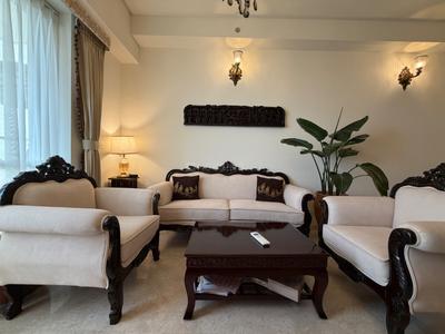 Living Room Image of 1752 Sq.ft 2 BHK Apartment / Flat for rent in DLF One Midtown, Karampura New Delhi for Rs. 74000
