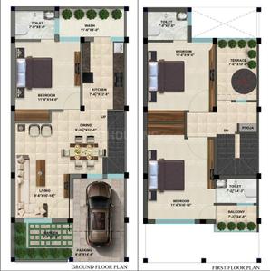 Image of 1800 Sq.ft 3 BHK Independent House for sale in Tilhari, Jabalpur for Rs. 4790000