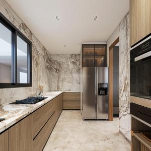 Kitchen Image of 2250 Sq.ft 3 BHK Apartment / Flat for sale in New Ranip Ahmedabad for Rs. 12500000
