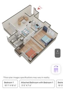 Image of 822 Sq.ft 2 BHK Apartment / Flat for sale in Eden Roopkatha, Baruipur, Kolkata for Rs. 4200000