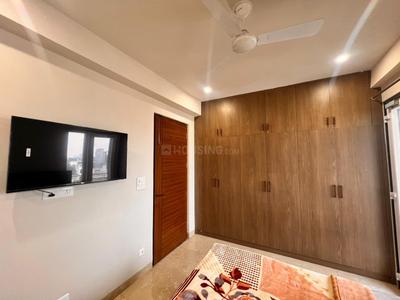 Bedroom Image of 1400 Sq.ft 1 BHK Builder Floor for rent in Sector 17 Gurgaon for Rs. 35000