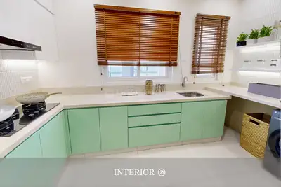 Kitchen Image of 1349 Sq.ft 3 BHK Apartment / Flat for sale in Urbanrise Spring Tide, Mahindra World City Chennai for Rs. 8892000