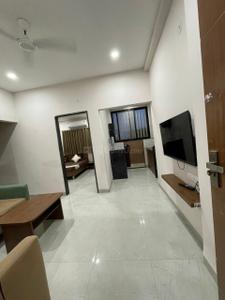 Hall Image of 650 Sq.ft 1 BHK Penthouse for rent in Mahalakshmi Nagar Indore for Rs. 19000