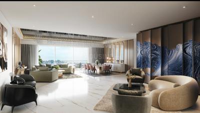 Living Room Image of 1850 Sq.ft 4 BHK Apartment / Flat for sale in Hiranandani Bay Heights, Bandra West Mumbai for Rs. 184500000