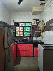 Kitchen Image of 550 Sq.ft 1 BHK Apartment / Flat for rent in Thane West Thane for Rs. 30000