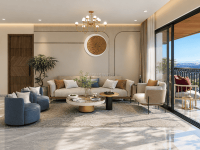 Living Room Image of 1900 Sq.ft 2 BHK Apartment / Flat for sale in Aura Heights, Mussoorie Road Dehradun for Rs. 24869000
