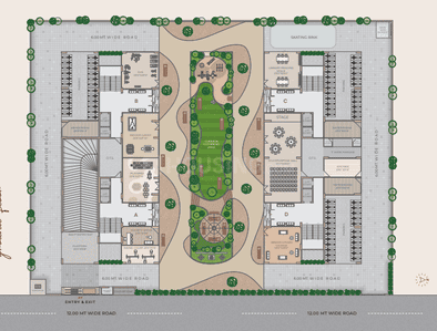 Image of 1584 Sq.ft 2 BHK Apartment / Flat for sale in Samay Sanidhya, Tragad, Ahmedabad for Rs. 6500000