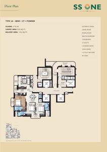 Image of 1450 Sq.ft 3 BHK Apartment / Flat for sale in SS Cendana Residences, Sector 83, Gurgaon for Rs. 15200000