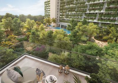 Balcony Image of 878 Sq.ft 3 BHK Apartment / Flat for sale in Lodha Bellevue, Agripada Mumbai for Rs. 73400000