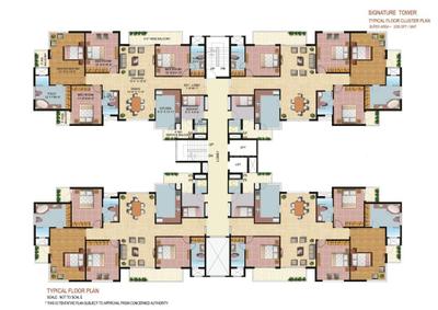 Floor Plan Image of 1200 Sq.ft 2 BHK Farm House for sale in Omaxe Heights, Sector 86 Faridabad for Rs. 9500000