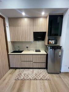 Kitchen Image of 650 Sq.ft 1 BHK Apartment / Flat for rent in Lunkad Sky Vie, Viman Nagar Pune for Rs. 16000