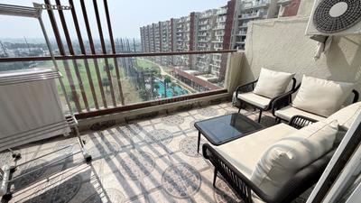 Balcony Image of 1198 Sq.ft 3 BHK Apartment / Flat for rent in Beverly Golf Avenue, Sector 65 Mohali for Rs. 70000