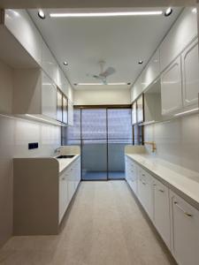 Kitchen Image of 2335 Sq.ft 3 BHK Apartment / Flat for rent in Shivalik Green View, Shantigram Ahmedabad for Rs. 60000