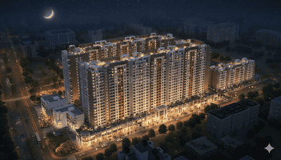 Image of 1336 Sq.ft 3 BHK Apartment / Flat for sale in Vrunda K K Tathastu, Moshi, Pune for Rs. 7800000