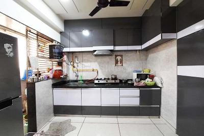 Kitchen Image of 1269 Sq.ft 3 BHK Apartment / Flat for sale in Kathwada Ahmedabad for Rs. 6800000