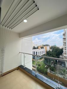 Balcony Image of 1000 Sq.ft 2 BHK Apartment / Flat for rent in Sattva Exotic, Kattigenahalli Bengaluru for Rs. 50000
