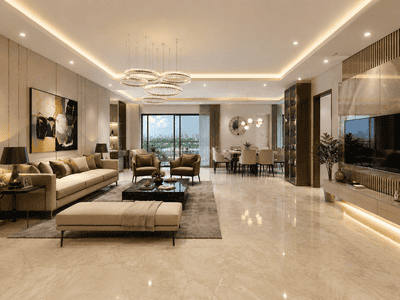 Living Room Image of 1365 Sq.ft 2 BHK Apartment / Flat for sale in Millenium Infinia, Panvel Navi Mumbai for Rs. 16000000
