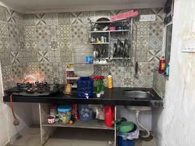 Kitchen Image of 450 Sq.ft 1 BHK Apartment / Flat for rent in Laxminagar Nashik for Rs. 8500