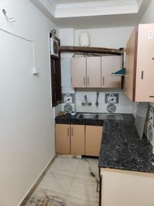 Kitchen Image of 600 Sq.ft 1 BHK Builder Floor for rent in Malviya Nagar New Delhi for Rs. 26000
