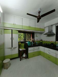 Kitchen Image of 620 Sq.ft 1 BHK Apartment / Flat for rent in Thane West Thane for Rs. 30000