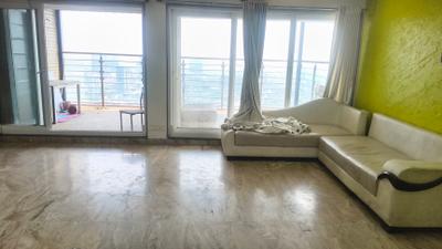 Living Room Image of 1700 Sq.ft 3 BHK Apartment / Flat for rent in Swaraj Queensbay, Kopar Khairane Navi Mumbai for Rs. 75000