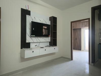 Living Room Image of 610 Sq.ft 1 BHK Apartment / Flat for rent in Whitefield Bengaluru for Rs. 27000