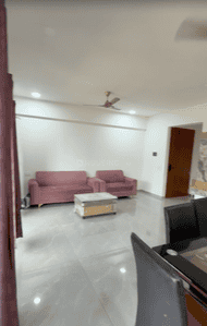 Hall Image of 1300 Sq.ft 3 BHK Apartment / Flat for rent in Randesan Gandhinagar for Rs. 40000